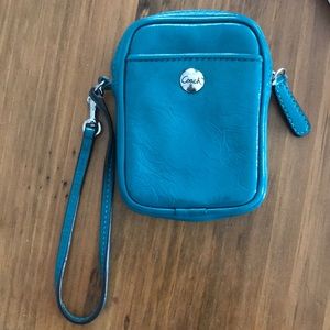 Coach Leather Pouch Wristlet